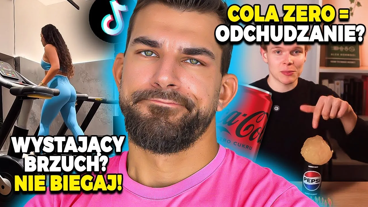 Miniatura mojego filmu, w którym oceniam popularne TikToki o odchudzaniu i treningu
