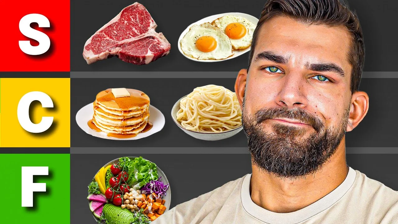 Miniatura mojego filmu o tier liście diet: ja obok rzędów S, C i F z jedzeniem