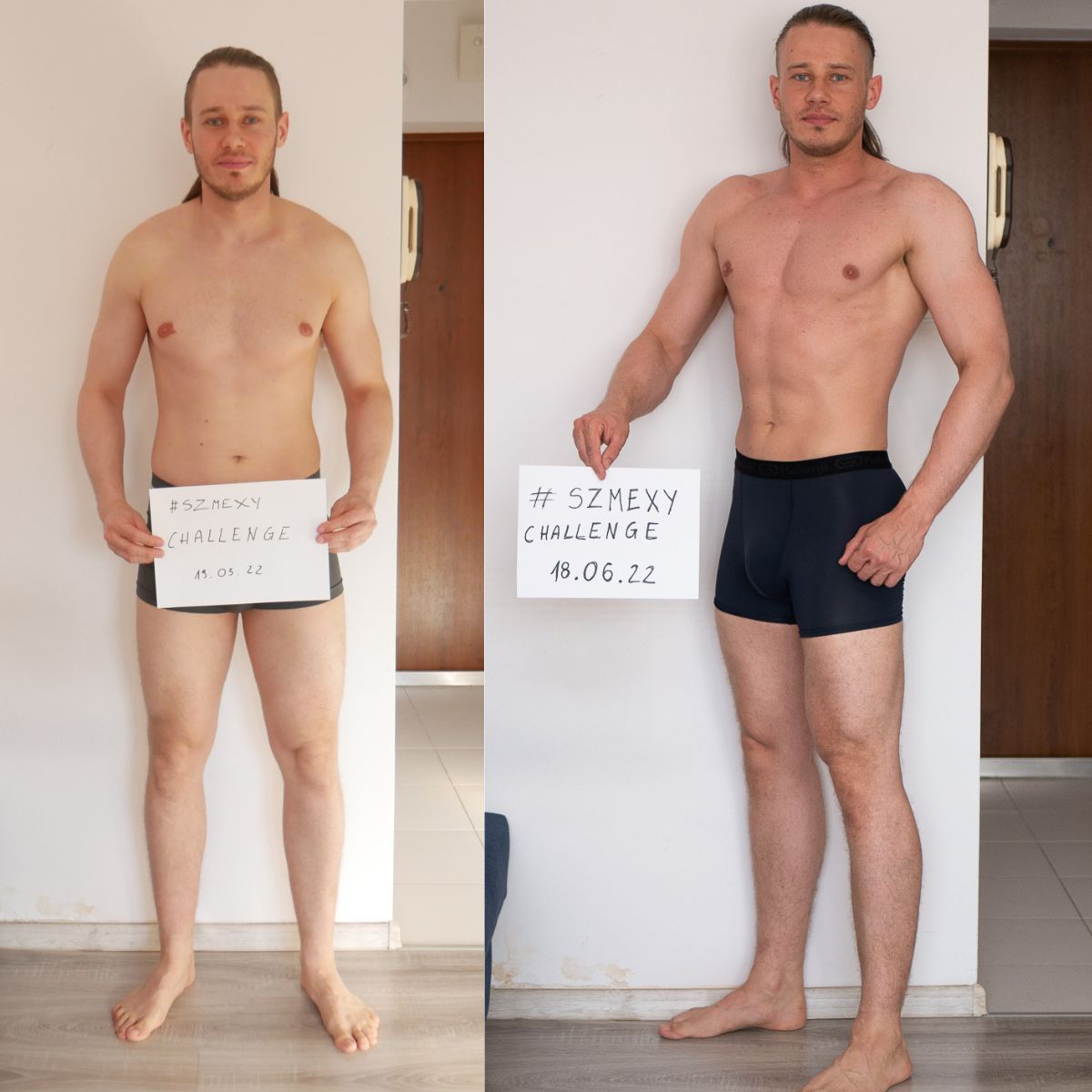 Przemiana sylwetki, przed i po